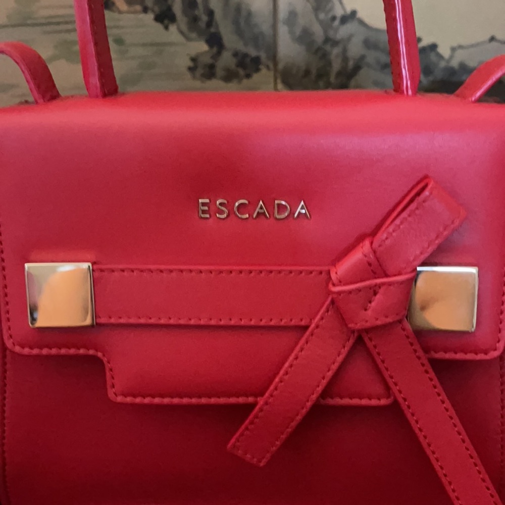 Escada Red cute sling bag Authentic with dust bag - Picture 2 of 16